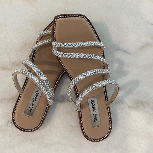 Steve Madden rhinestone sandals - Picture 2 of 4